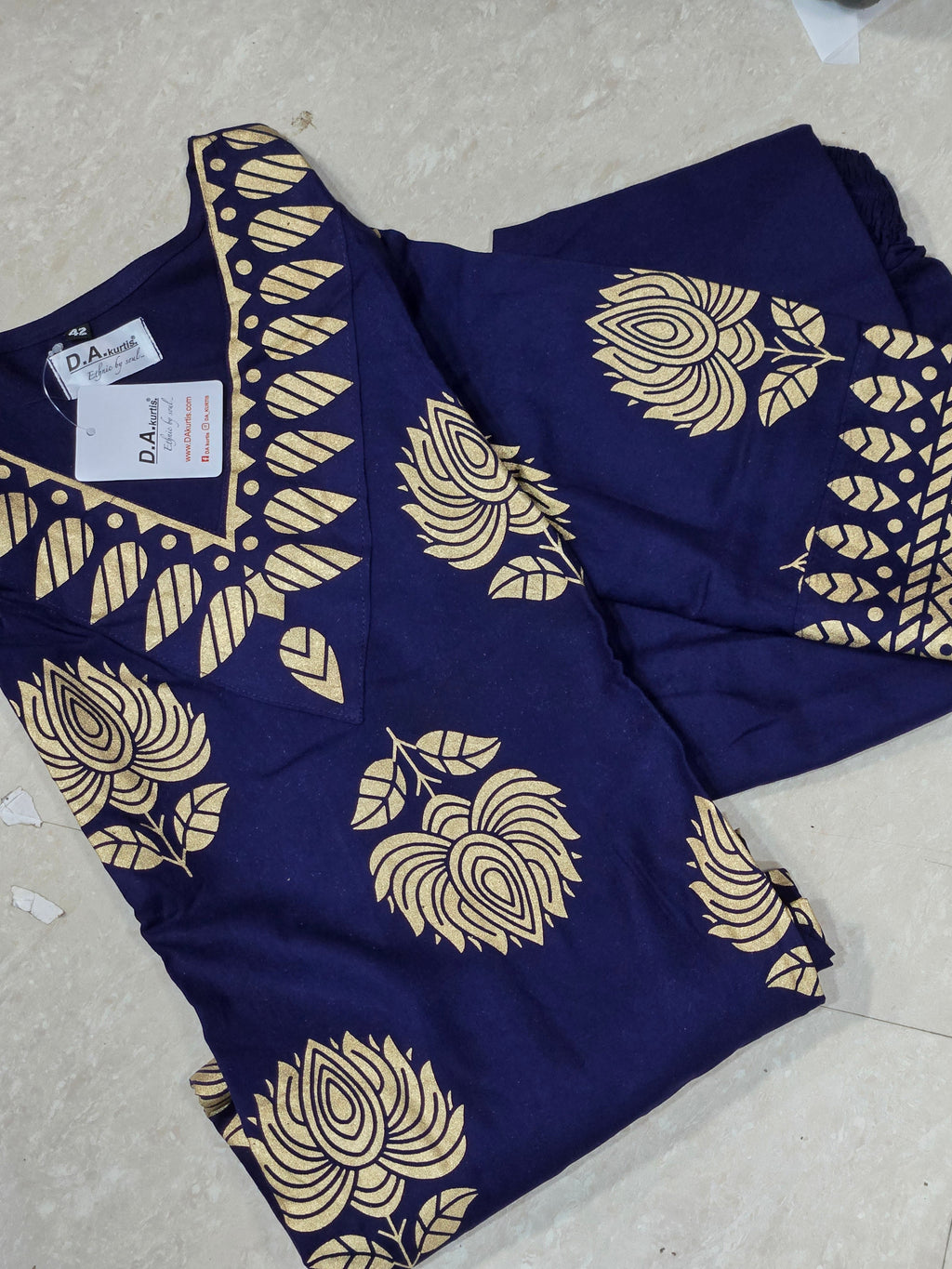 Ahana Blue top n bottom set
