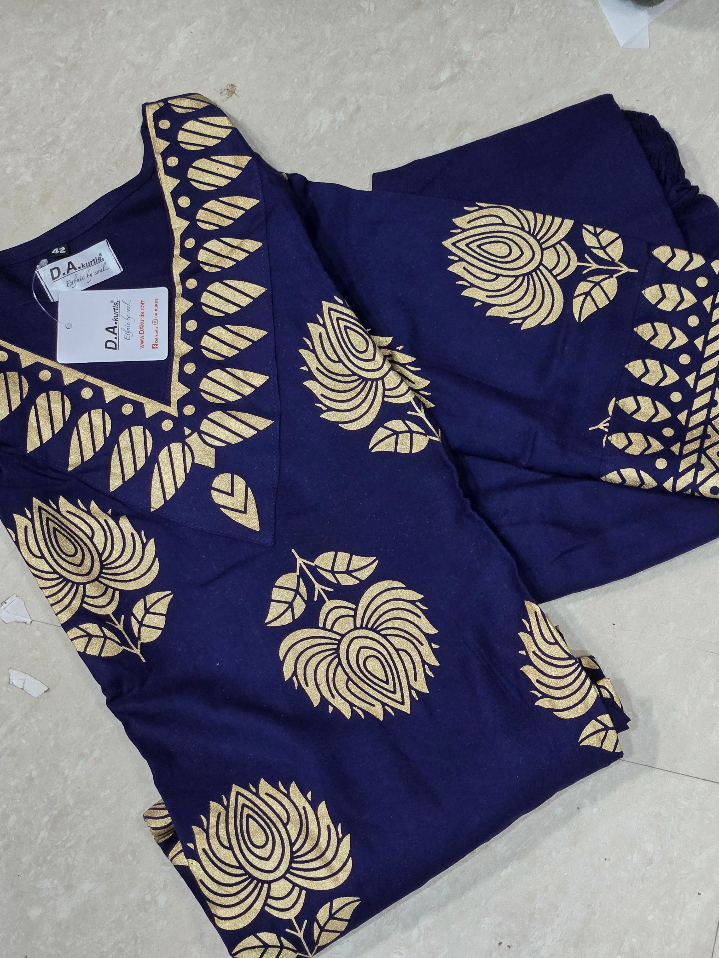 Ahana Blue top n bottom set