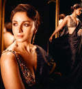 DA SAREE (BLACK) satin anr