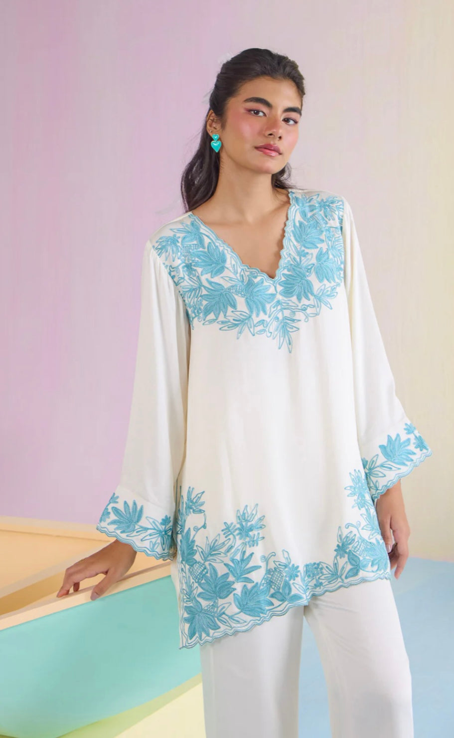 (clouds) AIRE CO-ORD SET (white) arie psi