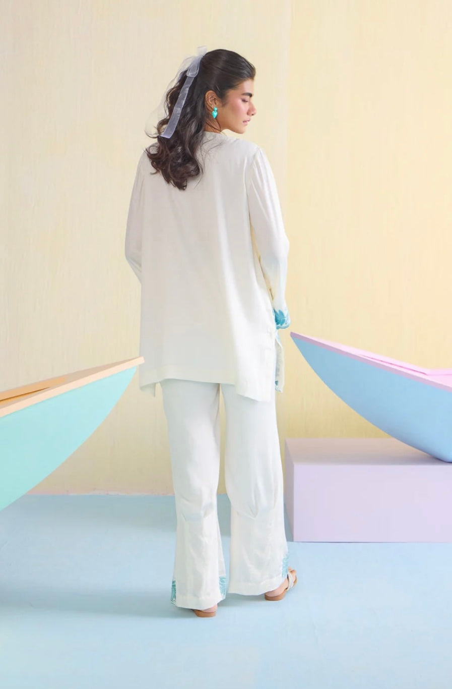 (clouds) AIRE CO-ORD SET (white) arie psi