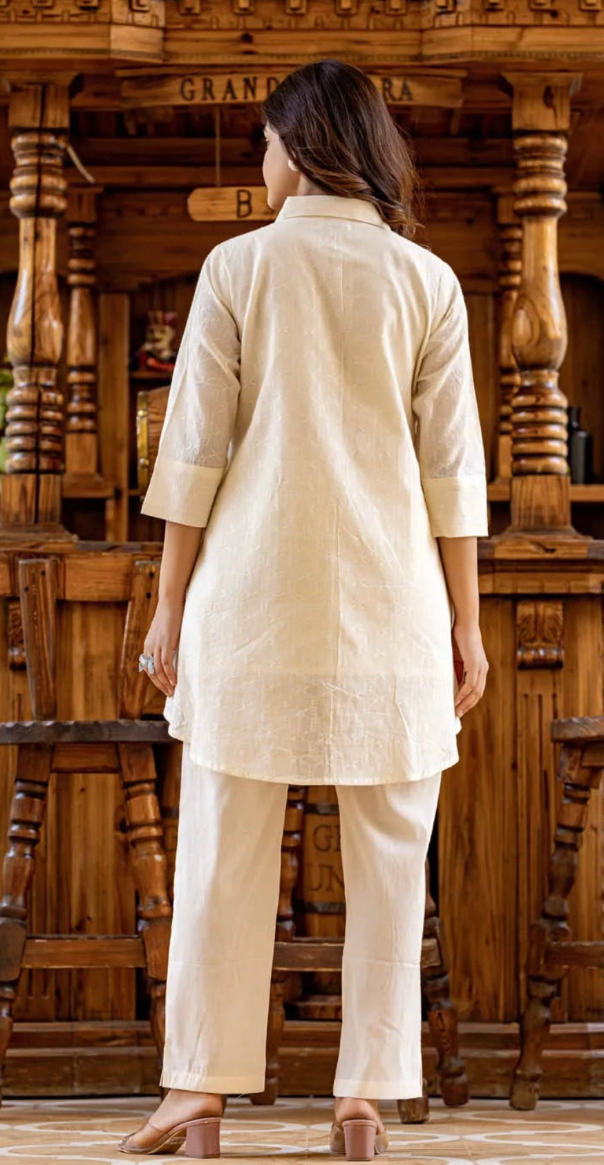 jaipur rose chiku set