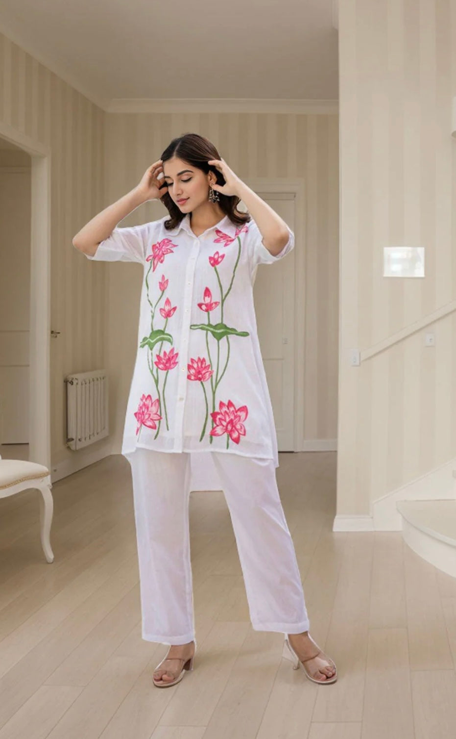 jaipur rose WHITE set PINI