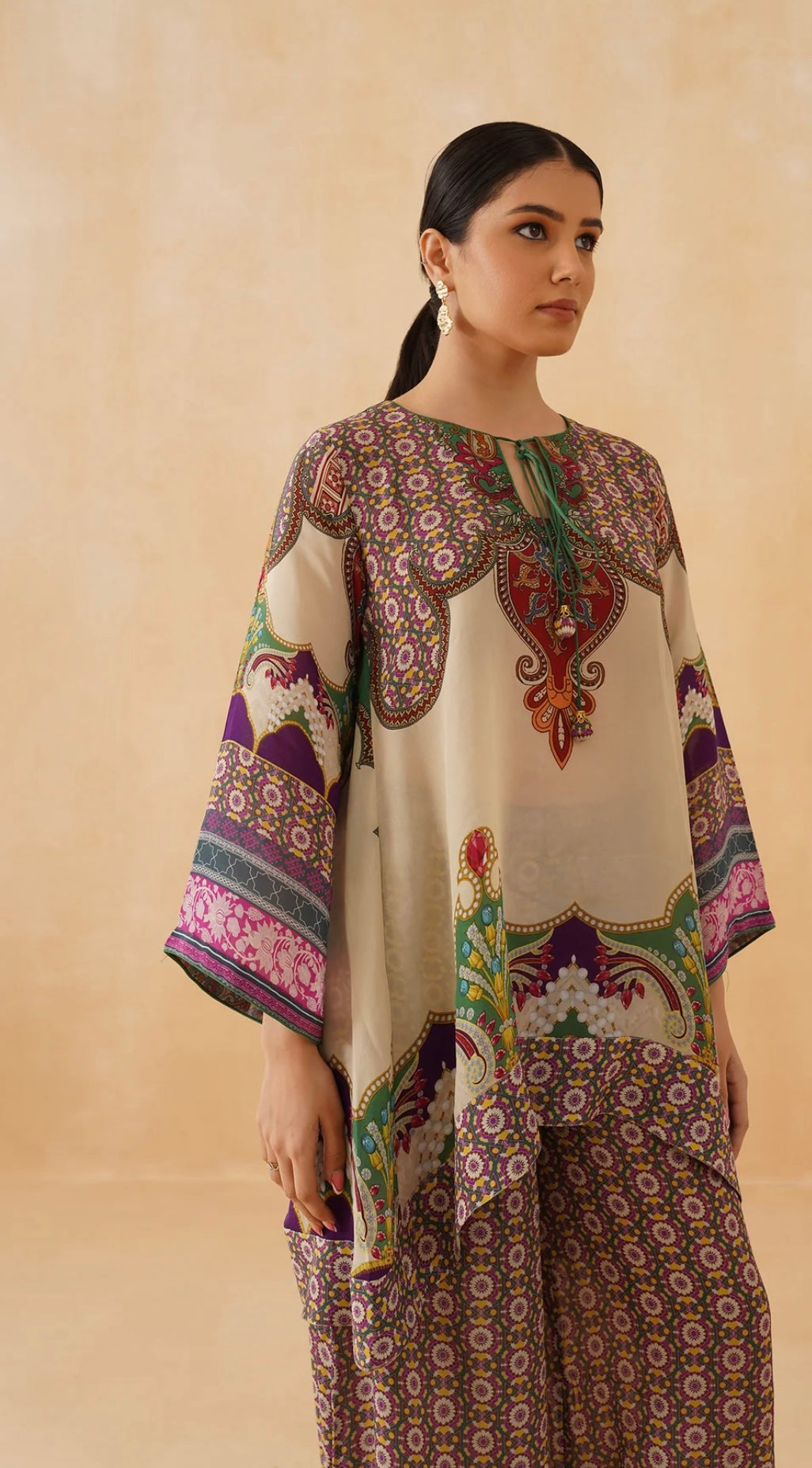 (ISHA) chiku MUSLIN CO ORD SET 2 pini