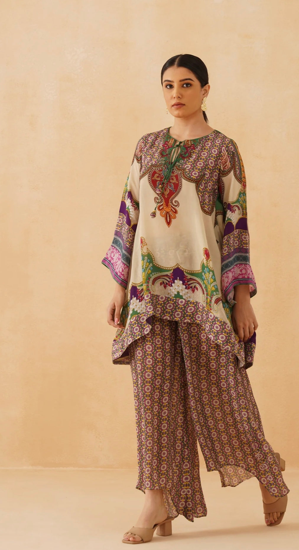 (ISHA) chiku MUSLIN CO ORD SET 2 pini