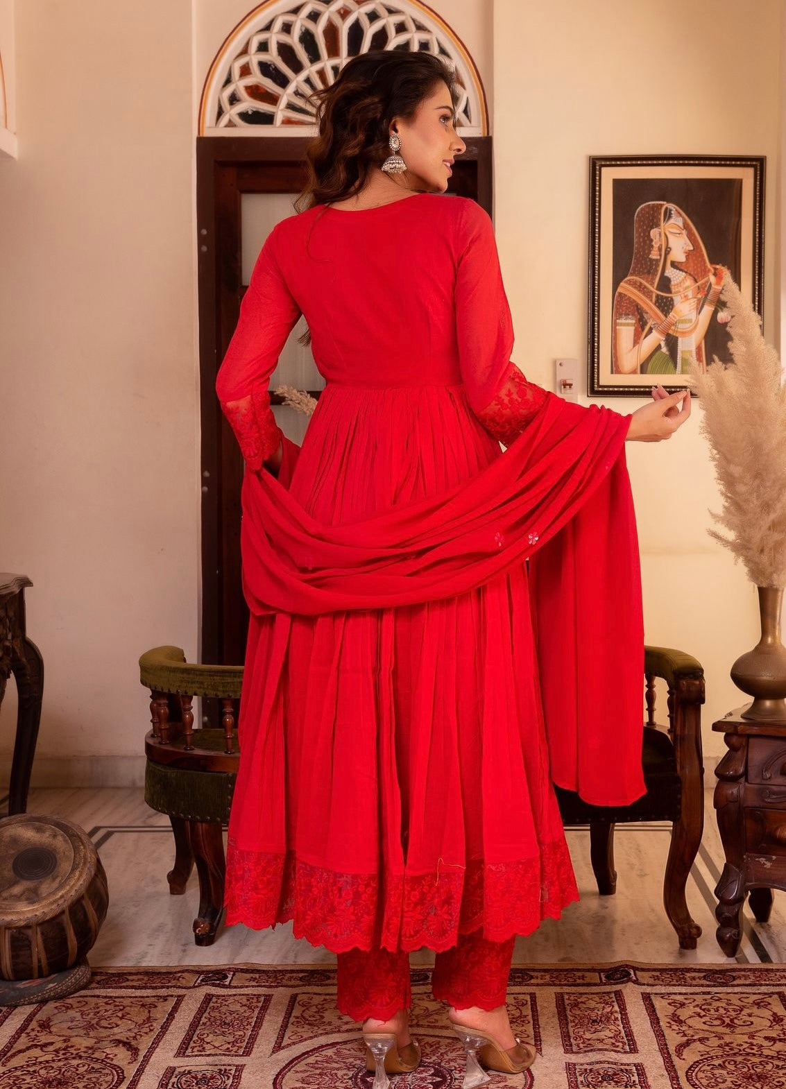 (AMeena) red set laila
