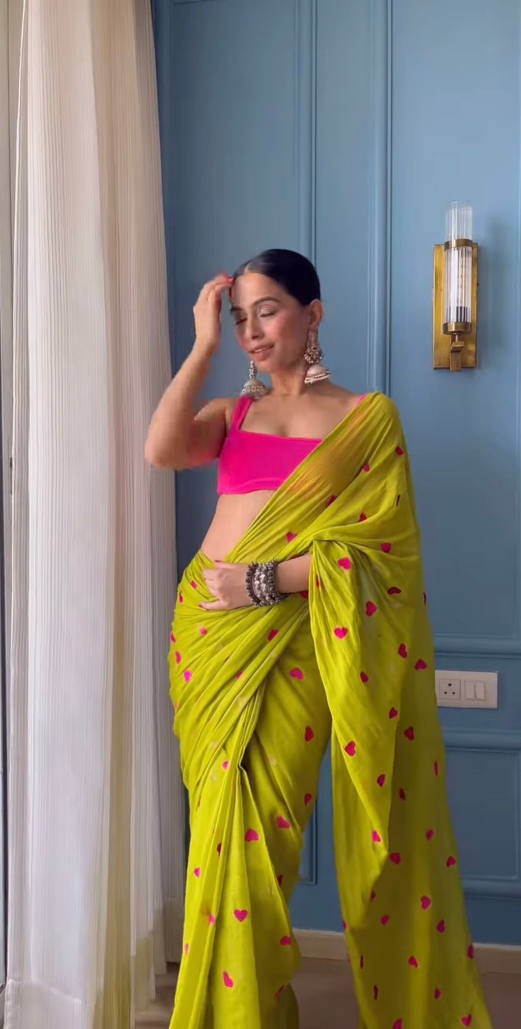 DA SAREE (DILL) green