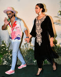 Deepika black anr top n bottom set