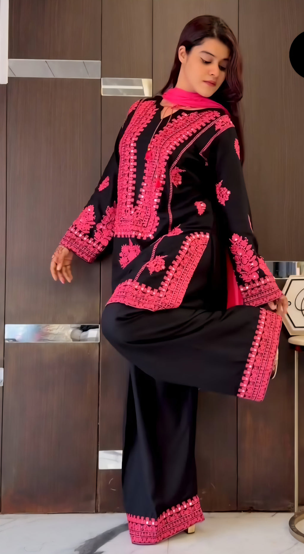 Boomer kurta set 3pcs set. black