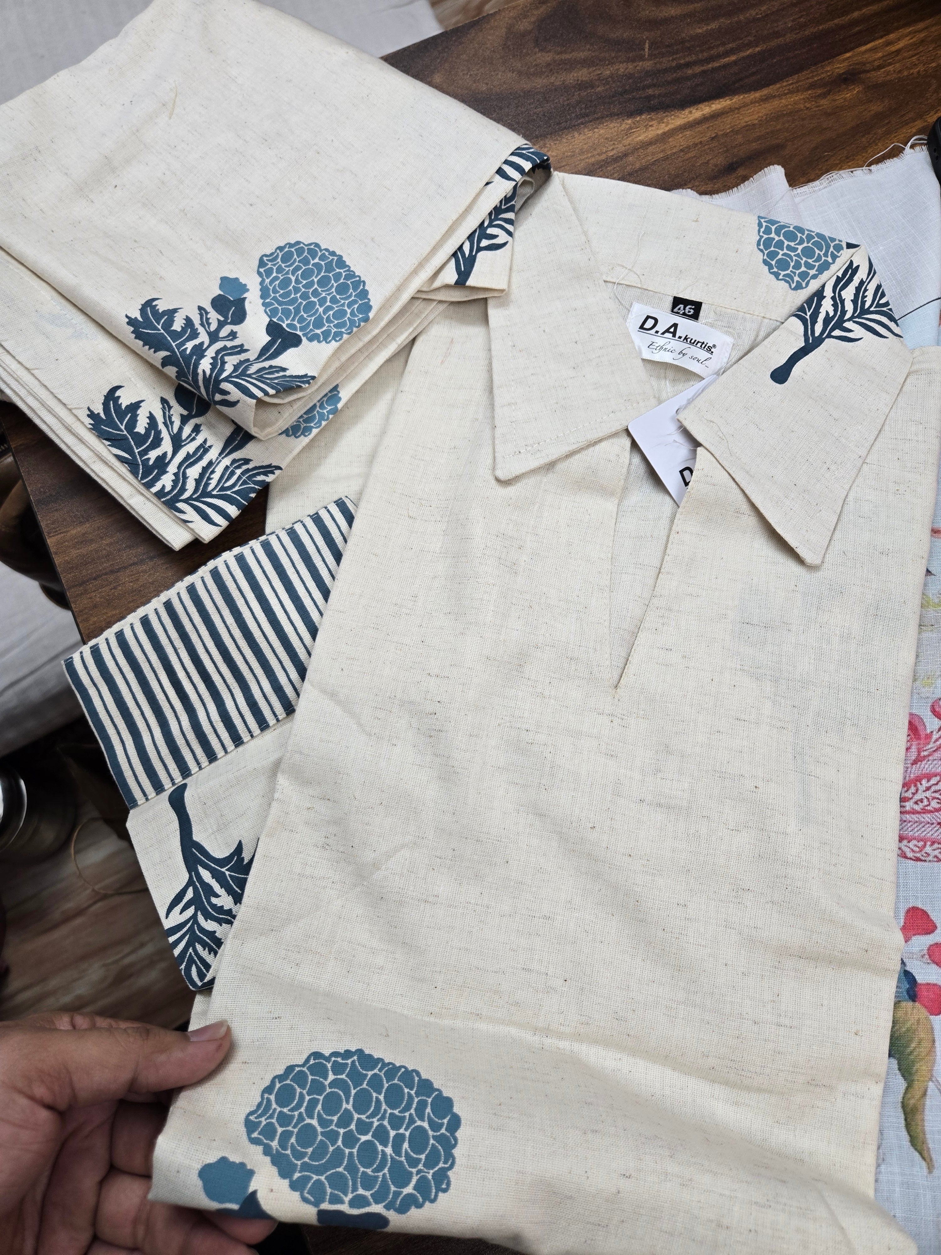 100% pure cotton Ampana top n bottom set