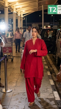 Jhanvi red bot co-ord set