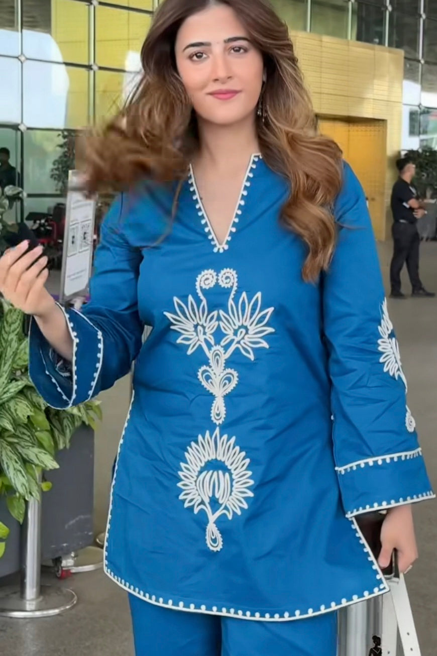 a2Nupur Blue tide ariee co ord set