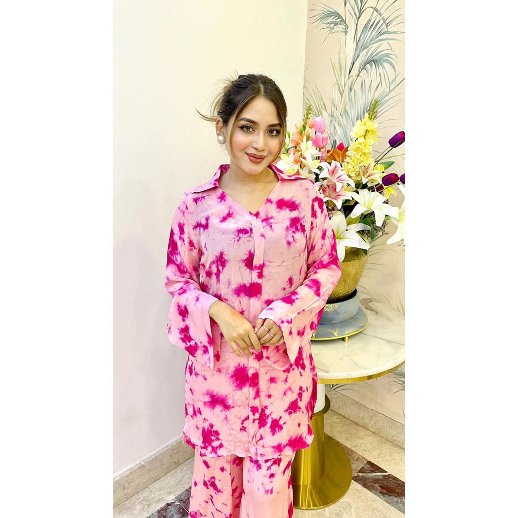 Badal pink SHIBORI SET