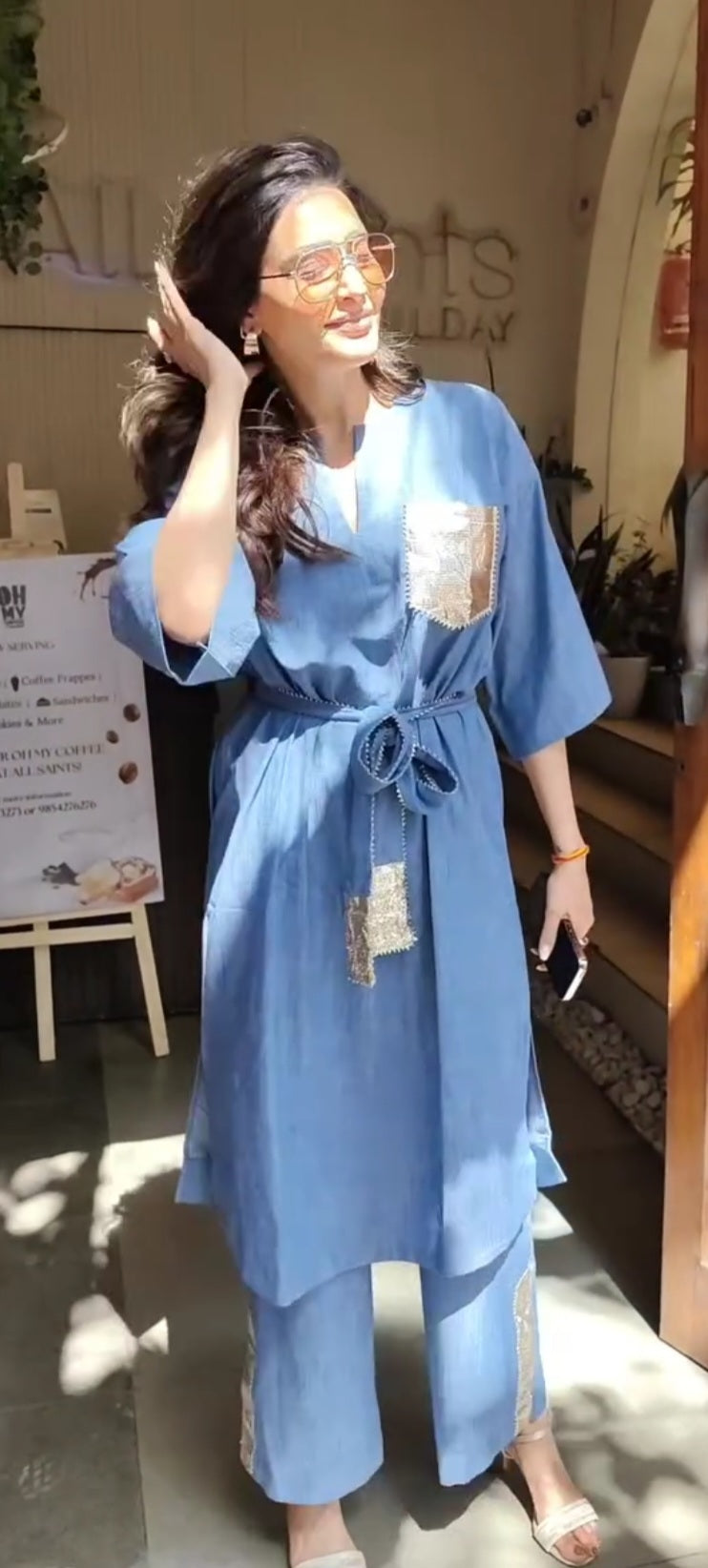 Miu miu blue karishma tanna anr