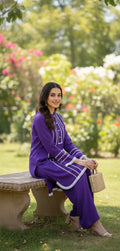 Duniya PURPLE top n bottom set