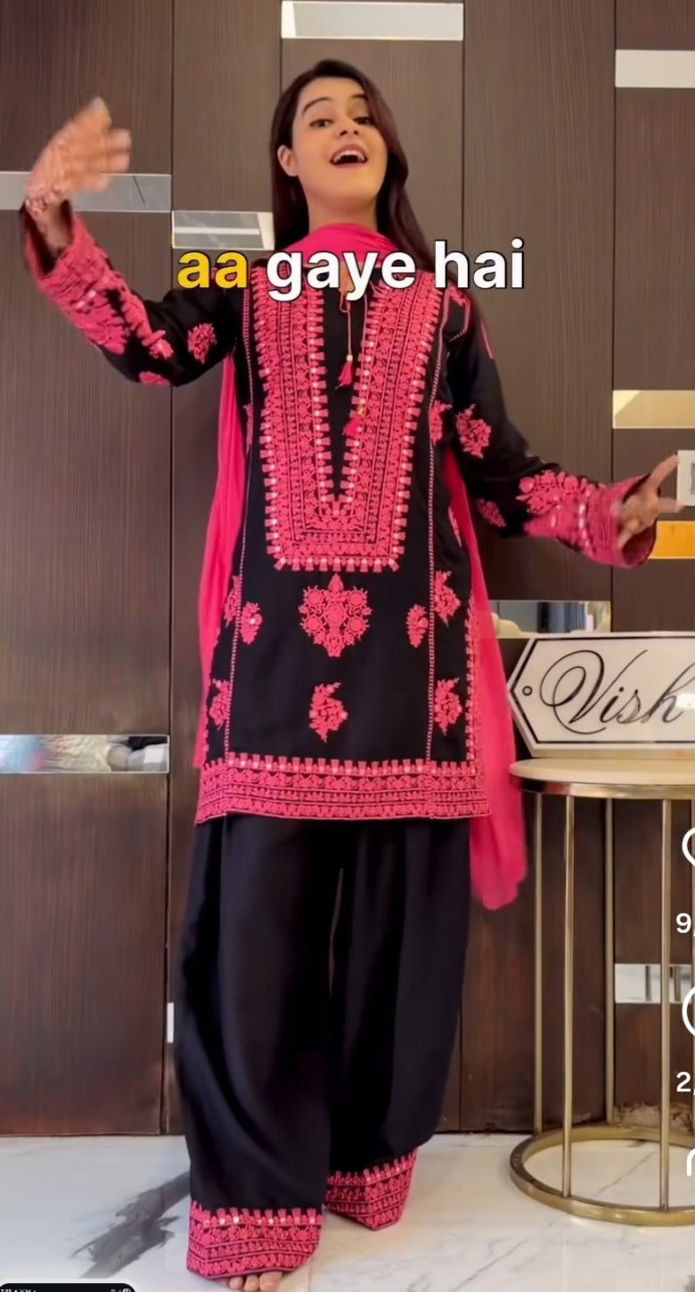 Boomer kurta set 3pcs set. black