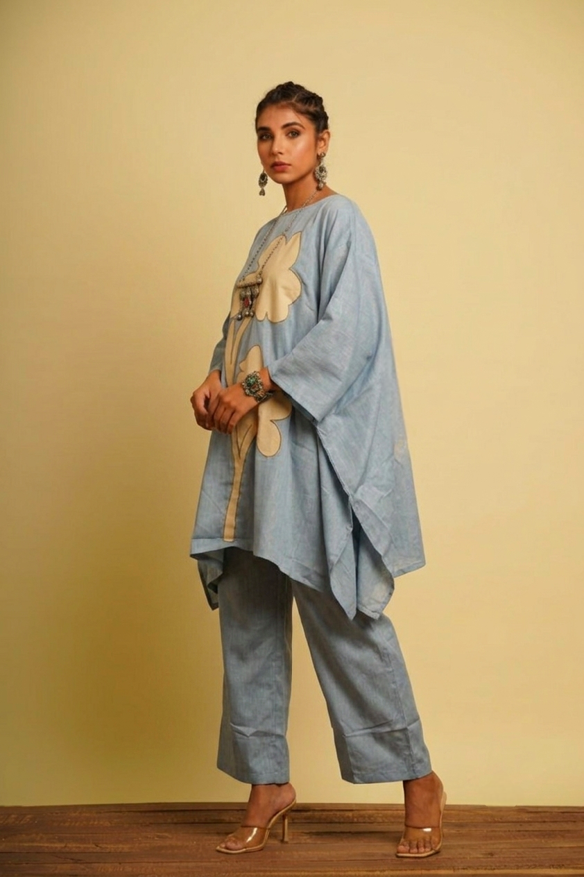 Blue treee KAFTAN SET