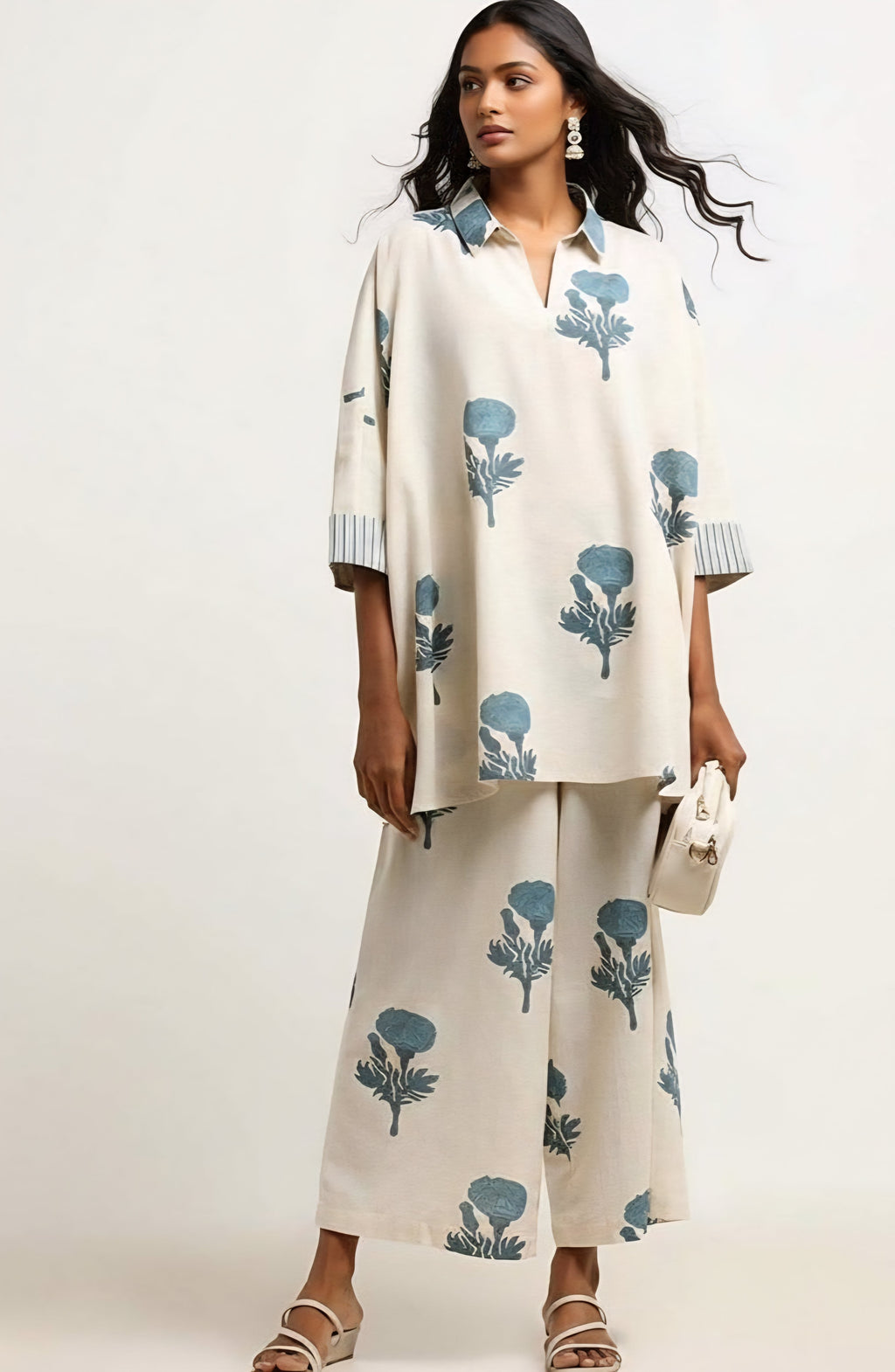 100% pure cotton Ampana top n bottom set