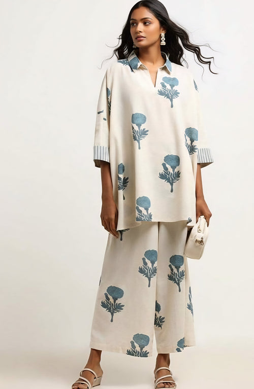 100% pure cotton Ampana top n bottom set