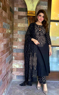 (B2 pure) black cotton  3pcs set yee