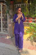 Mannat arie embrodrieded co ord set